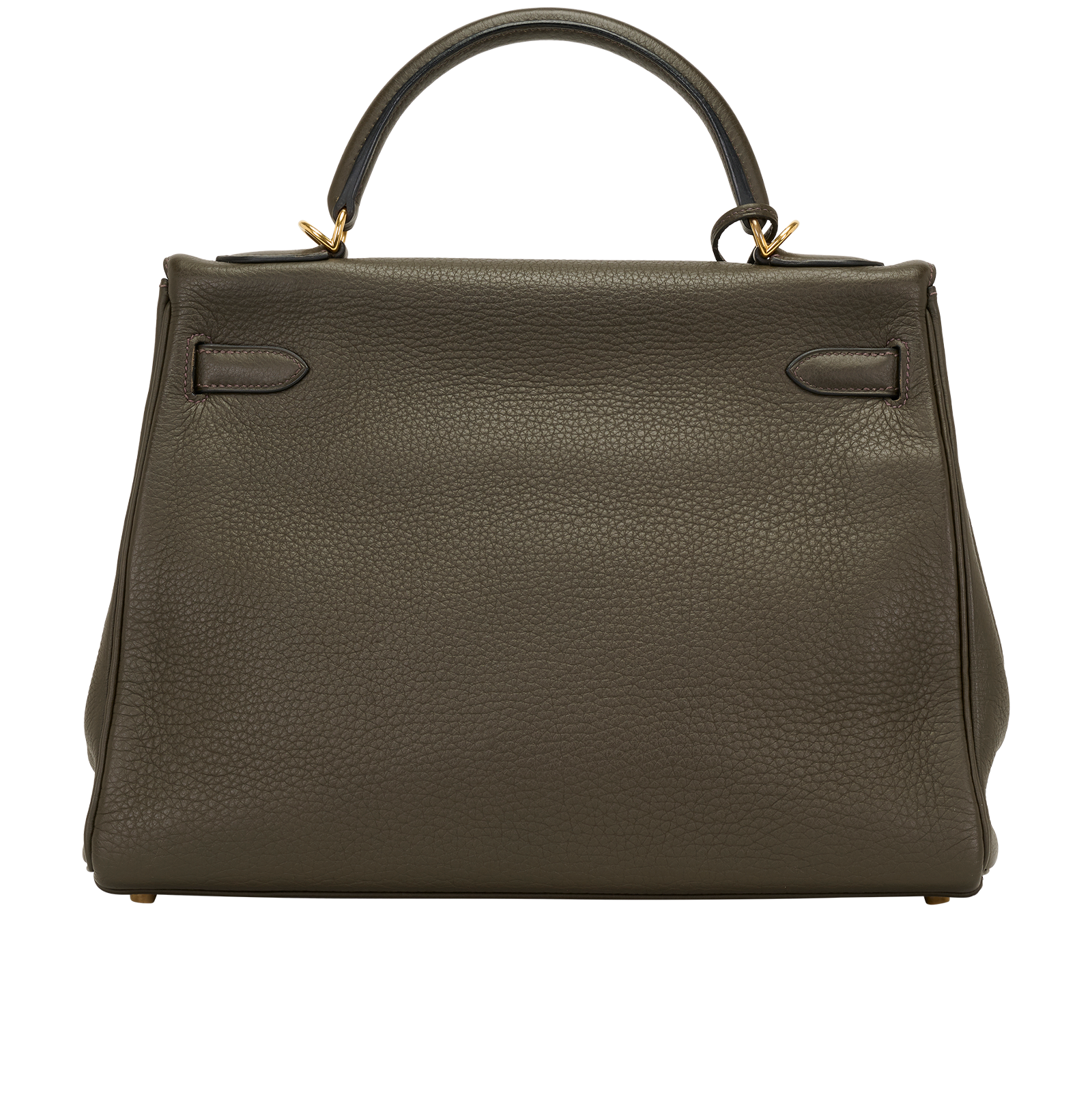 Kelly 32 Retourne In Clemence Vert Gris, &pound;10,000, Handbags, Brown, Leather, Back view